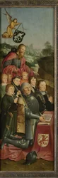 Herdenkingspaneel met acht mannenportretten
