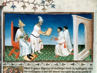 Kublai Khan geeft de Polo