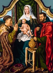 De Aanbidding der Koningen, ca. 1510 (Tempera en olieverf op hout (eiken))