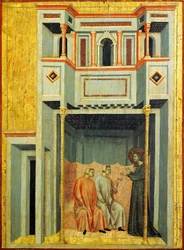 Sint Cecilia en Valeriaan bekeren Tiburcio (detail)