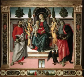 Maagd met kind met Sint Jan en Sint Bartholomeus