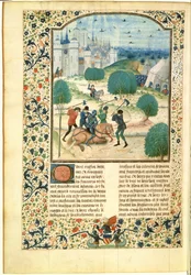 MS Fr 87 Miniatuur uit Volume II van de Kroniek van Engeland geschreven door Jean de Wavrin, Heer van Forestel