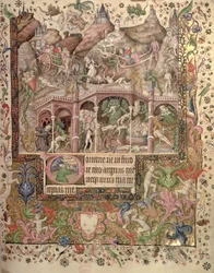 Visioen van de hel, uit een Getijdenboek, c.1407