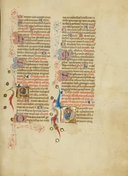 Initialen P: Sint Joris; Initialen P: Sint Marcus