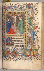 Getijdenboek van Karel de Edele, Koning van Navarra 1361-1425: fol. 185r, Kruisiging, ca. 1405