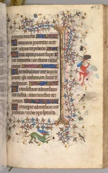 Getijdenboek van Karel de Edele, koning van Navarra 1361-1425: fol. 223r, tekst, ca. 1405