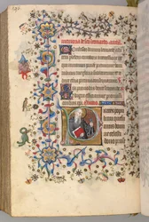 Getijdenboek van Karel de Edele, Koning van Navarra 1361-1425, fol. 292v, St. Leonard, ca. 1405