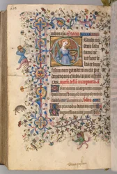 Getijdenboek van Karel de Edele, koning van Navarra 1361-1425, fol. 298v, St. Lucia, c. 1405