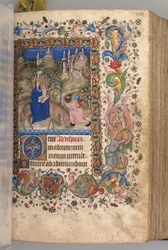 Getijdenboek van Karel de Edele, koning van Navarra 1361-1425: fol. 88r, Vlucht naar Egypte Vespers