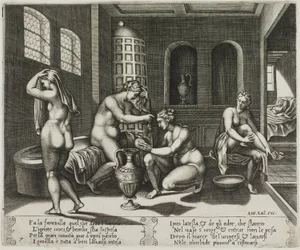 Een witte vogel vertelt Venus over Cupido