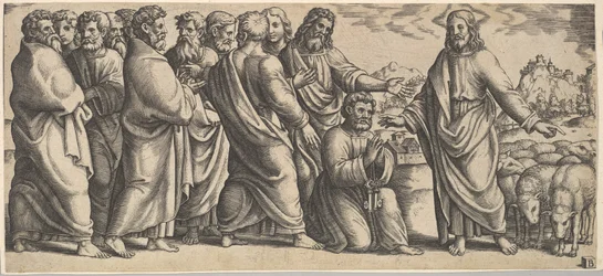 De Overhandiging van de Sleutels aan Petrus