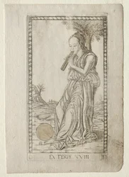 Euterpe (muziek, lyrische poëzie) (uit de Tarocchi-serie D: Apollo en de Muzen, #18)
