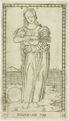 Terpsichore, plaat dertien uit Apollo en de Muzen