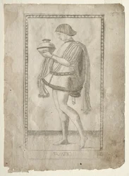 De dienaar uit de Tarocchi, serie E: Condities van de mens, #2, voor 1467