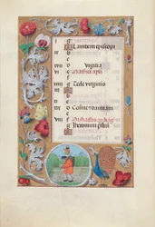 Getijdenboek van koningin Isabella de Katholieke, koningin van Spanje: Fol. 10v, september, ca. 1500