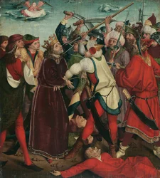 Het Martelaarschap van Sint Oswald bij de Slag van Maserfield, ca. 1480-1485