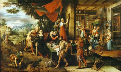 De verloren zoon (schilderij op eikenhout)