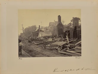 Ruïnes bij City Point - Na de explosie