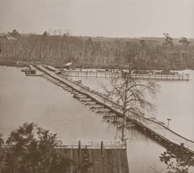 Federale pontonbrug over de Appomattox