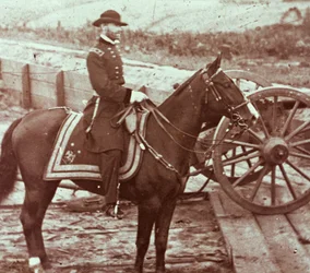 Generaal William T. Sherman (1820-91) in Atlanta, GA