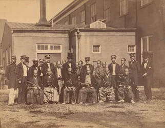 [Japanse Ambassade, Marinewerf, Washington, DC], 1860