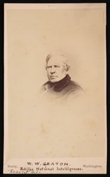 Portret van William Winston Seaton 1785-1866, voor 1866