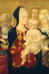 Madonna en Kind met Sint Hiëronymus, Sint Catharina van Alexandrië, en Engelen