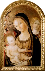 Madonna en Kind met Heiligen Catharina en Christoffel