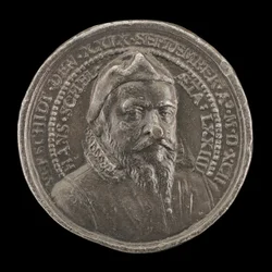 Hans Schel, 1518-1592, Patriciër van Neurenberg [voorzijde], 1592