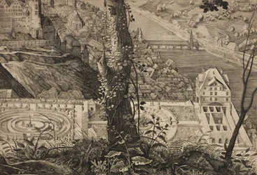 Hortus Palatinus. Slotstuin van Heidelberg