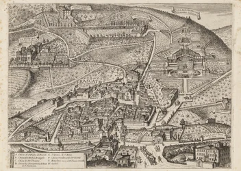 Uitzicht op Frascati en omgeving