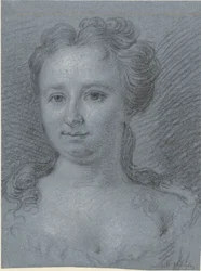 Portret van een mejuffrouw Swiers geboren Moleneyser