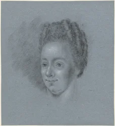 Portret van een vrouw, naar links