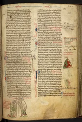 Roger Nigel, bisschop van Londen, wijdt Edmund van Abington als aartsbisschop van Canterbury, illustratie uit 