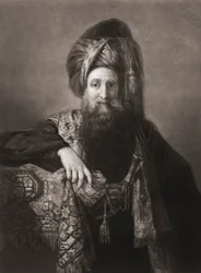 Edward Wortley Montagu. Portret. (prent)