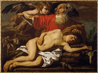 Het offer van Isaak (schilderij op doek)
