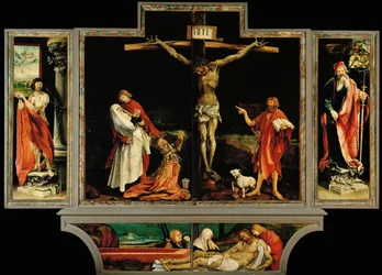 Kruisiging, heiligen en graflegging