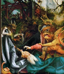 Sint Antonius (schilderij op lindehout)