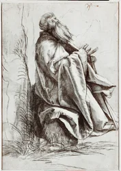 Sint Antonius van Padua biddend