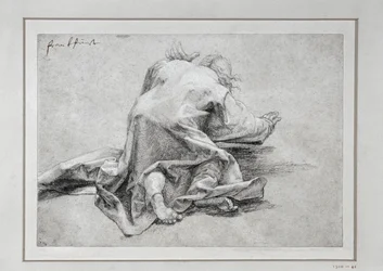 Petrus, de apostel van de transfiguratie, achteraanzicht