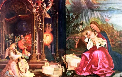 De Geboorte van de Antonins van Isenheim, ca. 1490-1528