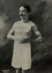 Portret van de Franse hardloper Louis De Fleurac ( 1876