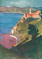 Pozzano (kleurenlitho)