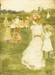 Figuren in het park, ca. 1895-97
