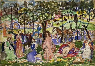 Parkscène, ca. 1915-1918