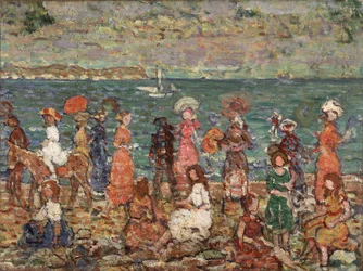 Zeekust, ca.1913 (olieverf op doek)