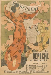 Poster voor de krant La Dépêche de Toulouse, 1892