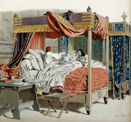 Geschiedenis van Frankrijk: In 1642, de zieke kardinaal Richelieu (Armand Jean du Plessis)