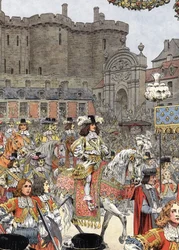 Lodewijk XIV kwam Parijs binnen, bekend als Le Roi-Soleil