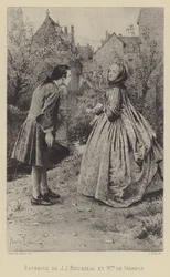 Ontmoeting van Jean-Jacques Rousseau en Madame de Warens